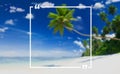 Holiday Summer Vacation Frame Pattern Concept Royalty Free Stock Photo