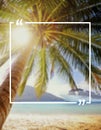 Holiday Summer Vacation Frame Pattern Concept Royalty Free Stock Photo