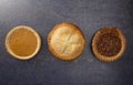 Holiday Table Set with Various Flavors of Fresh Baked Pies Royalty Free Stock Photo