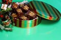 Holiday Tin of Chocolate Fudge Treats