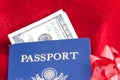 Holiday traveling with passport Royalty Free Stock Photo