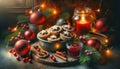 Holiday Treats: Star-Topped Mince Pies with a Warm Candle Glow