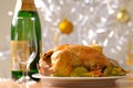Holiday turkey served with vegetables