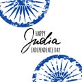 Holiday vector poster for India Independence Day.