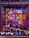 Holiday window display at Bloomingdale's, NYC, USA.