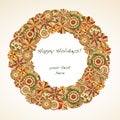 Holiday Wreath Royalty Free Stock Photo