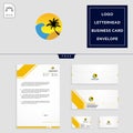 holidays logo template and free letterhead, envelope, business card