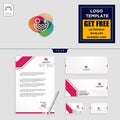 holidays logo template and free letterhead, envelope, business card