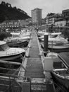 Holidays perlora Asturias beach people Sky ocean Royalty Free Stock Photo