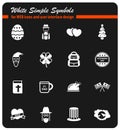 Holidays simply icons