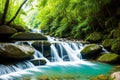 For holidays, the waterfall Klong Plu Koh Chang is in Thailand.