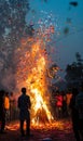 Holika Dahan celebration, Hindu festival Royalty Free Stock Photo