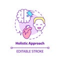 Holistic approach concept icon