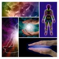 Holistic Healing Collage Royalty Free Stock Photo