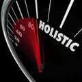 Holistic Speedometer Mind Body Health Balance Total Whole Approach Royalty Free Stock Photo