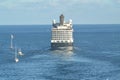 Holland America ship Nieuw Amsterdam departing Fort Lauderdale FL Royalty Free Stock Photo