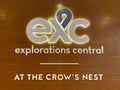 The Holland America Line Zuiderdam cruise ship Explorations central or Crows Nest Lounge sign