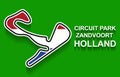Holland grand prix race track for Formula 1 or F1 with flag. Detailed racetrack or national circuit