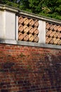 Wall of Holland House, originally known as Cope Castle, was an early Jacobean country house in Kensington, London