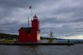 Holland state park Big Red Lighthouse Royalty Free Stock Photo