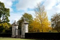 Holland Park gates in a Autumn day Royalty Free Stock Photo