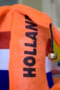 Holland Soccer Fan Hat Royalty Free Stock Photo