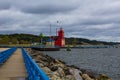 Holland state park Big Red Lighthouse Royalty Free Stock Photo