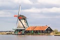 Holland windmill landscape Royalty Free Stock Photo