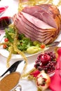 Holliday honey ham Royalty Free Stock Photo