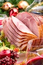 Holliday honey ham Royalty Free Stock Photo