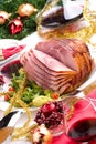 Holliday honey ham Royalty Free Stock Photo