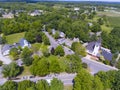Hollis town center aerial view, NH, USA Royalty Free Stock Photo