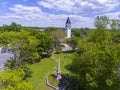 Hollis town center aerial view, NH, USA Royalty Free Stock Photo