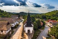 Holloko, Hungary - Aerial view of the traditional village centre of Holloko Raven-stone, an UNESCO site in Hungary Royalty Free Stock Photo