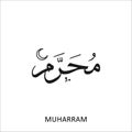 holly Day of Ashura. Muharram calligraphy.Muharram poster Royalty Free Stock Photo