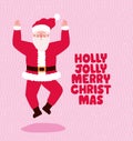 holly jolly merry christmas illustration Royalty Free Stock Photo