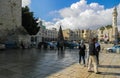 Israel square. Christmas holiday in Palestine. Royalty Free Stock Photo