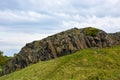 Hollyrood park and Arthur`s Seat near Edinburgh, Scotland Royalty Free Stock Photo