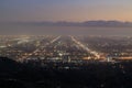 Hollywood area Sunset Cityscape from Griffith Park