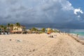 Hollywood Beach in Hollywood in the State of Florida United States of America. Royalty Free Stock Photo