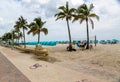 Hollywood Beach in South Florida Royalty Free Stock Photo