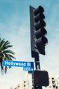 Hollywood Boulevard sign Royalty Free Stock Photo