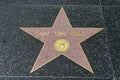 Nat King Cole star on the Hollywood Walk of Fame