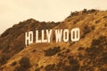 Hollywood California Retro Sign