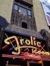 The Neon Sign and Exterior of the Famous Frolic Room in Hollywood, CA