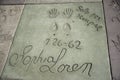 Hollywood chinese theatre celebrities hand footprint