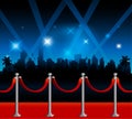 Hollywood red carpet background Royalty Free Stock Photo