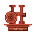 hollywood film reel. Vector illustration decorative design