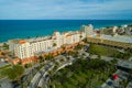 Aerial historic Hollywood Beach Resort Florida