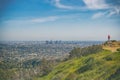 Hollywood hills, Los Angeles. Griffith Park hiking trail.